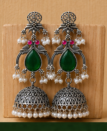 Traditional Ethnic Jhumka Earrings - Image 8