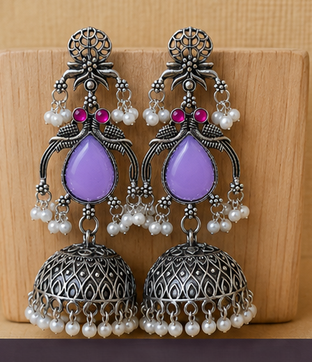 Traditional Ethnic Jhumka Earrings - Image 6