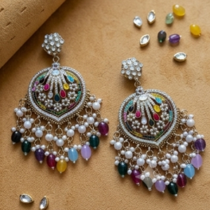 Traditional Kundan Multicolor Earrings