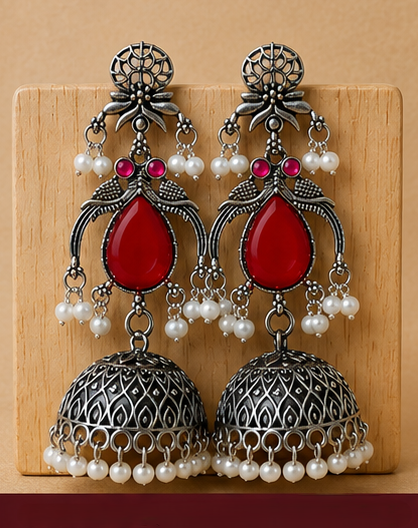 Traditional Ethnic Jhumka Earrings - Image 7